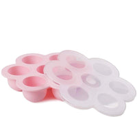 Reusable pop-out Silicone Baby Food Freezer Tray container with Lid
