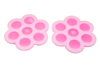 Reusable Pop-Out Silicone Baby Food Freezer Container with Lid (Set of 2)