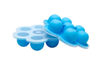Reusable Pop-Out Silicone Baby Food Freezer Container with Lid (Set of 2)