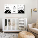Unisex: Set of 3 - Sweet Dreams - Be Brave Bear Canvas & More 