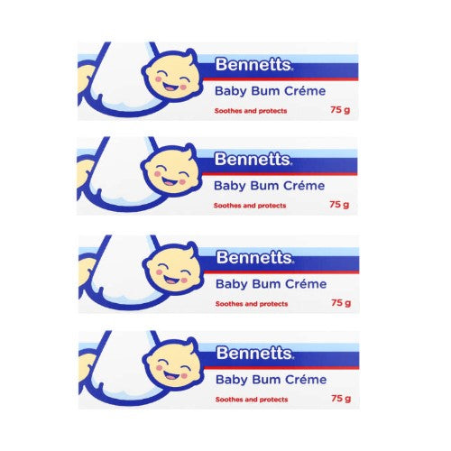 Bennetts Baby Bum Crème - 75g (4 Pack)