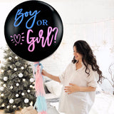 Gender Reveal Balloon with Pink&Blue Confetti