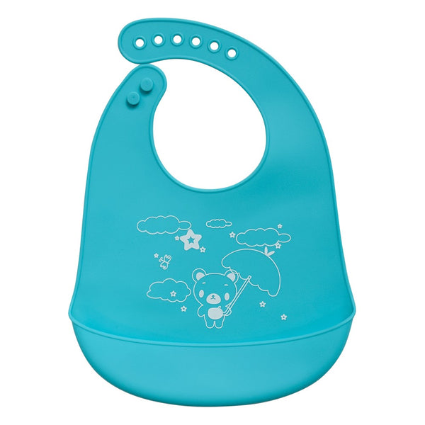 Waterproof  Soft Silicone Baby Bib