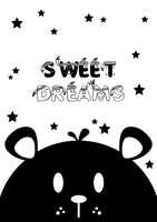 Unisex: Set of 3 - Sweet Dreams - Be Brave Bear Canvas & More 