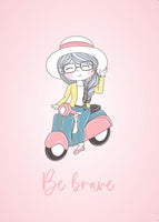 Girls: Set of 3 - Cute Girl Wall Art (2) Canvas & More 
