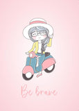 Girls: Set of 3 - Cute Girl Wall Art (2) Canvas & More 