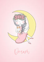 Girls: Set of 3 - Cute Girl Wall Art (1) Canvas & More 