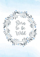 Boys: Set of 3 - Born to be wild grey animals Canvas & More 