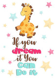 Unisex: Set of 3 - Keep your feet on the ground and your head in the clouds Canvas & More 