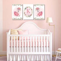 Girls: Set of 3 - Floral Flamingo Canvas & More 